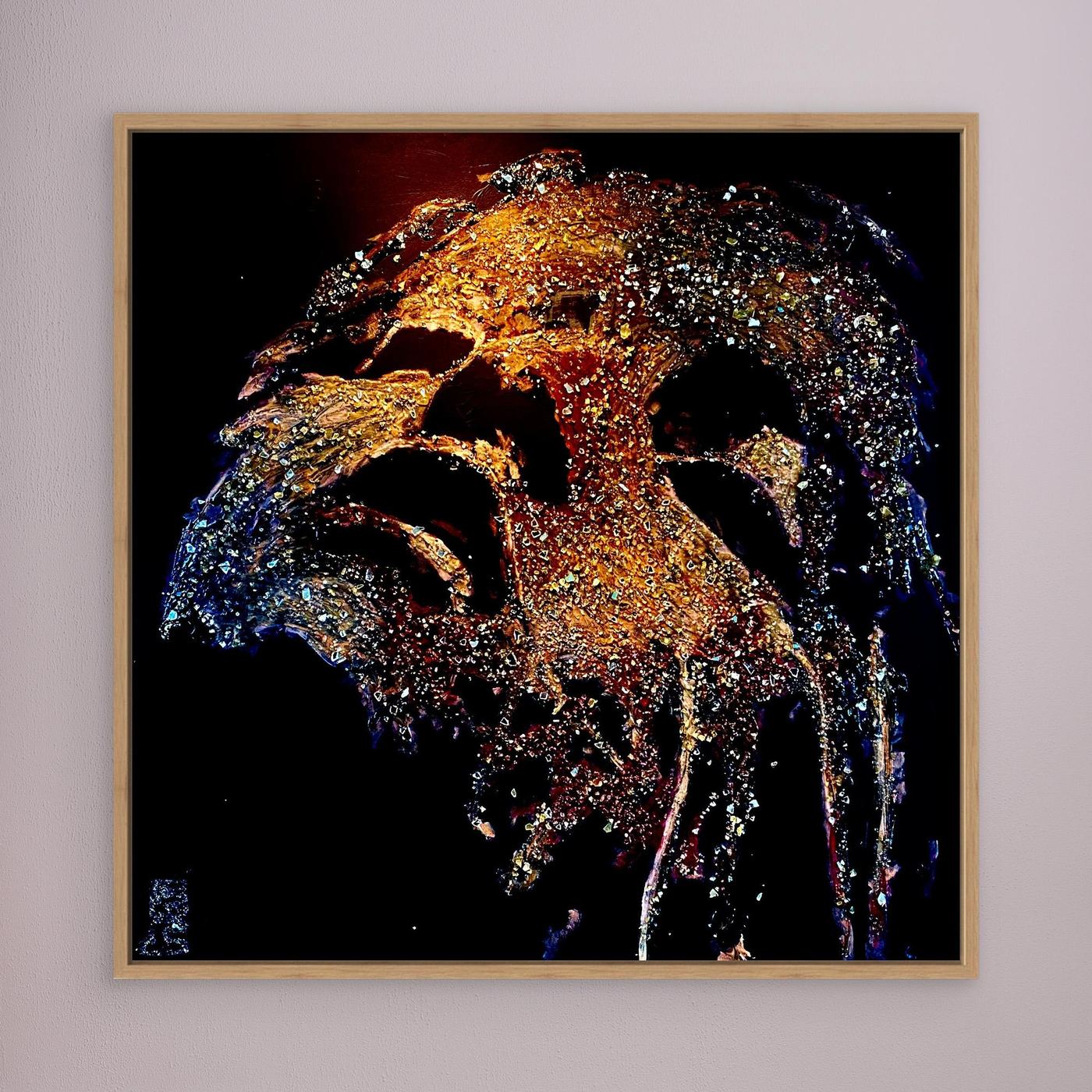 HM-ART1529A- Your Ember Violet mask only weeps in the dark