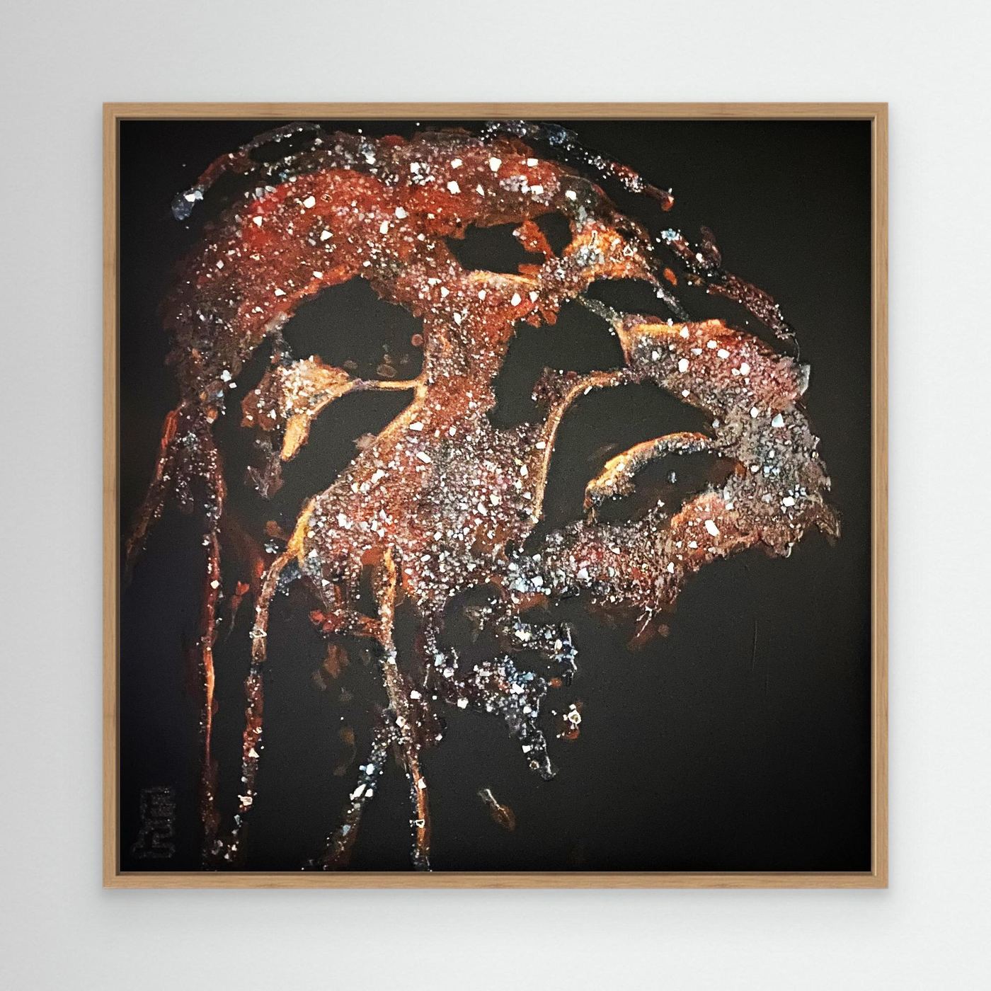 HM-ART1528- Your Crimson Rust mask only weeps in the dark