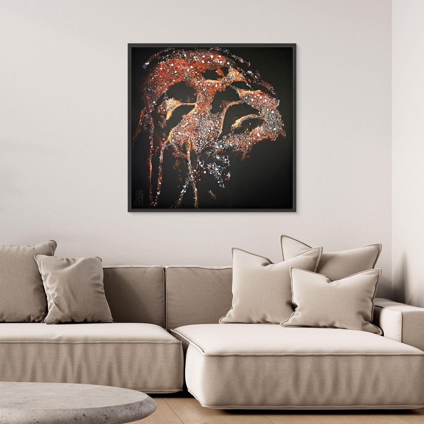 HM-ART1528- Your Crimson Rust mask only weeps in the dark