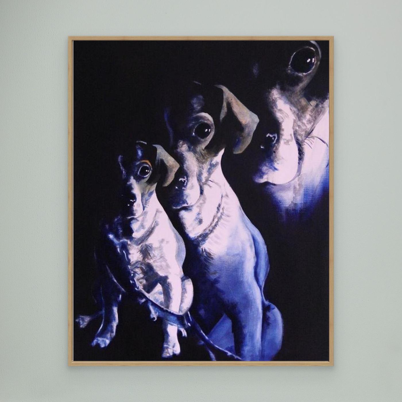 HM-ART1058- Golden Boy in Prussian Blue