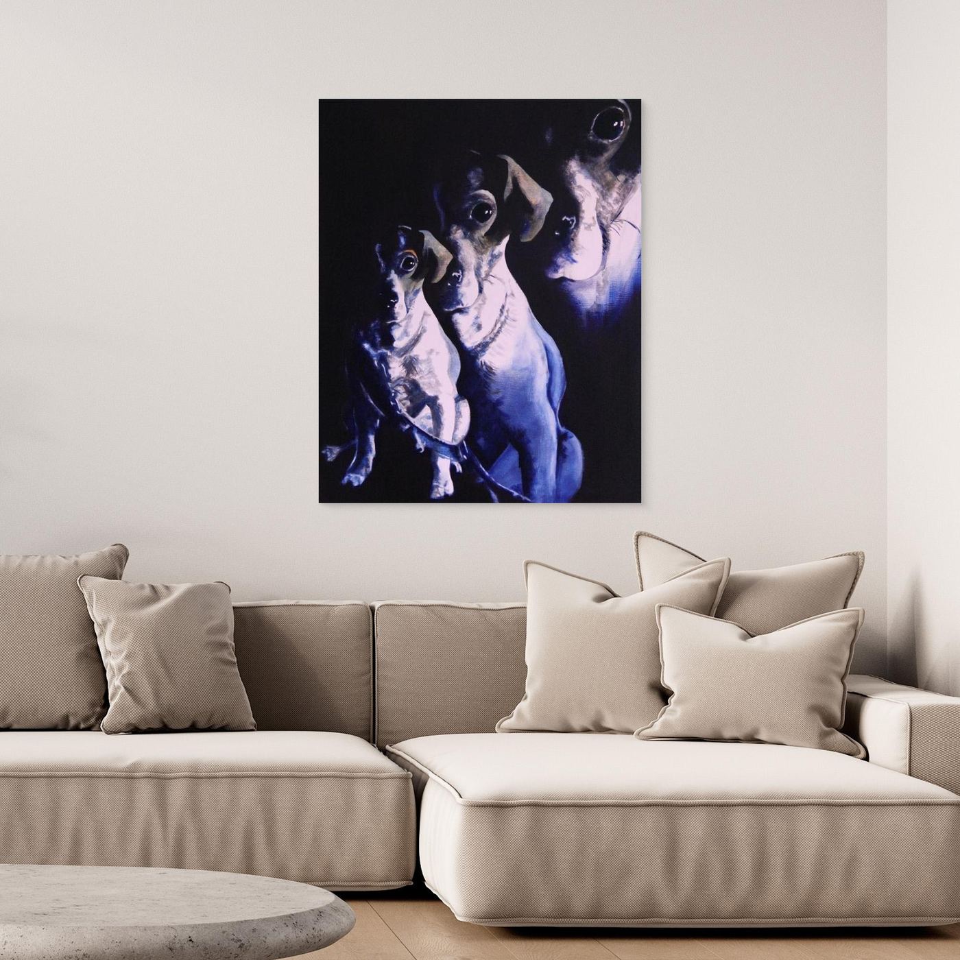 HM-ART1058- Golden Boy in Prussian Blue