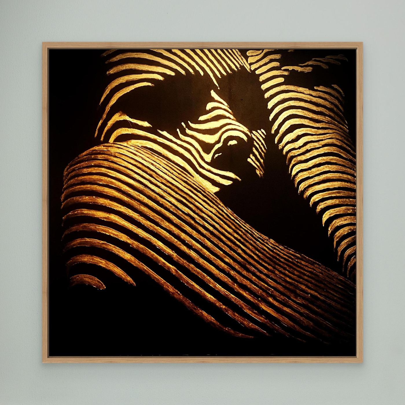 HM-ART1540- Your mask reveals the hidden truth- Gold