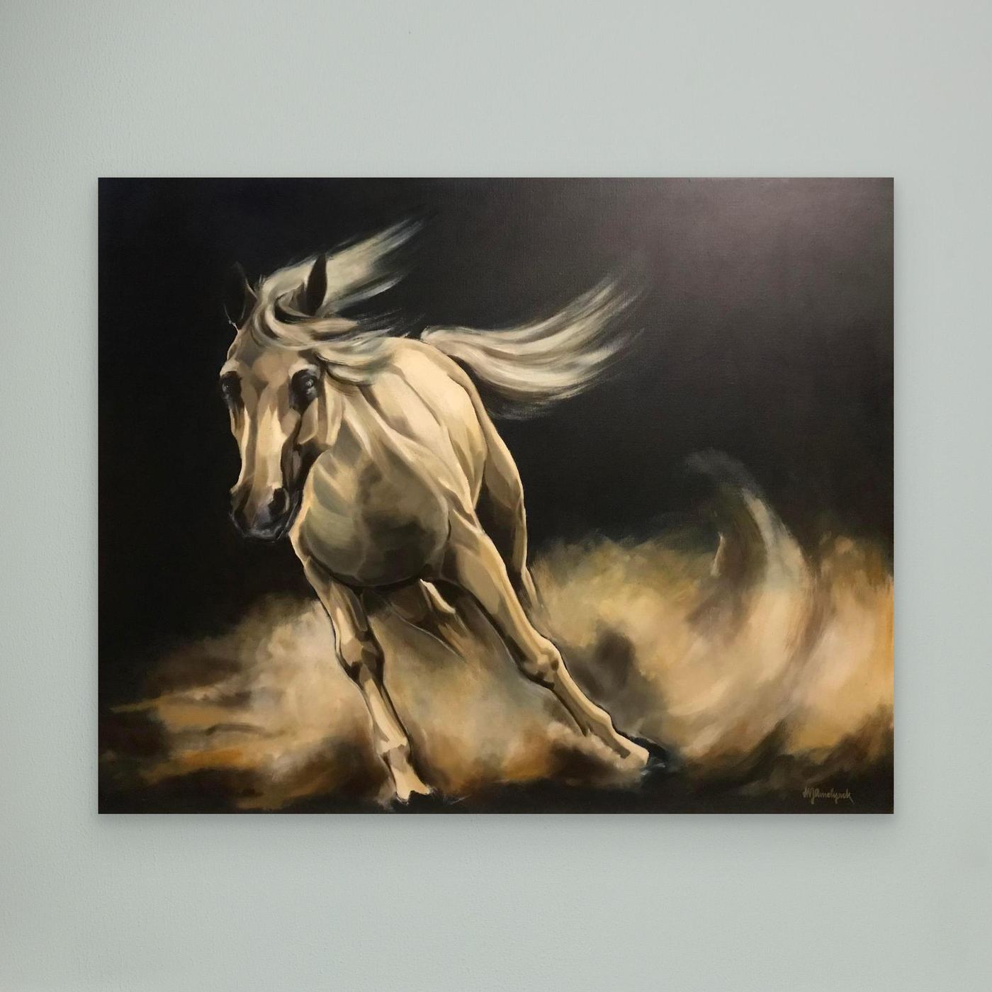 HM-ART1160- Horse running wild