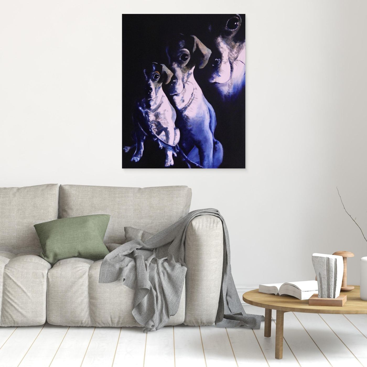 HM-ART1058- Golden Boy in Prussian Blue