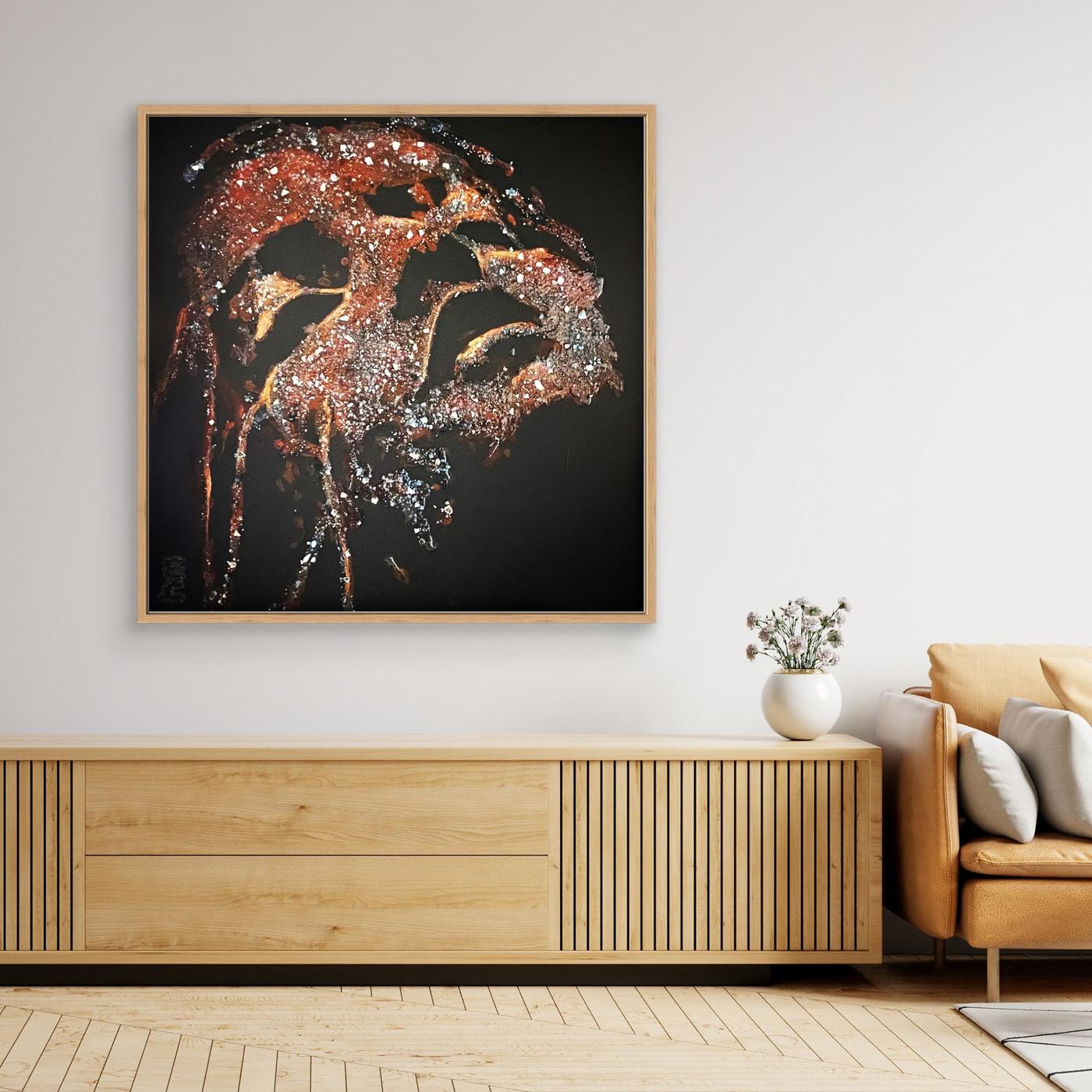 HM-ART1528- Your Crimson Rust mask only weeps in the dark