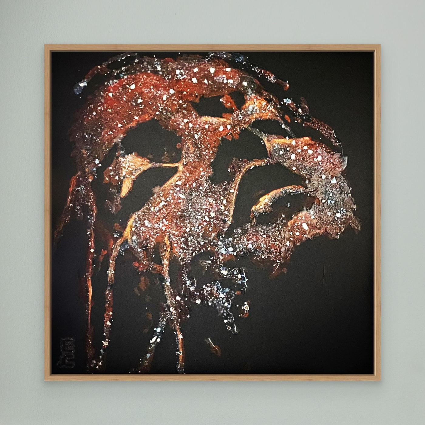 HM-ART1528- Your Crimson Rust mask only weeps in the dark