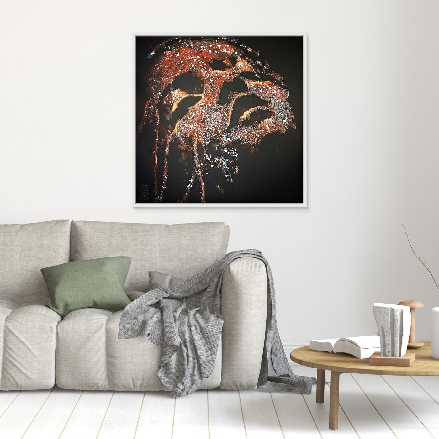 HM-ART1528- Your Crimson Rust mask only weeps in the dark