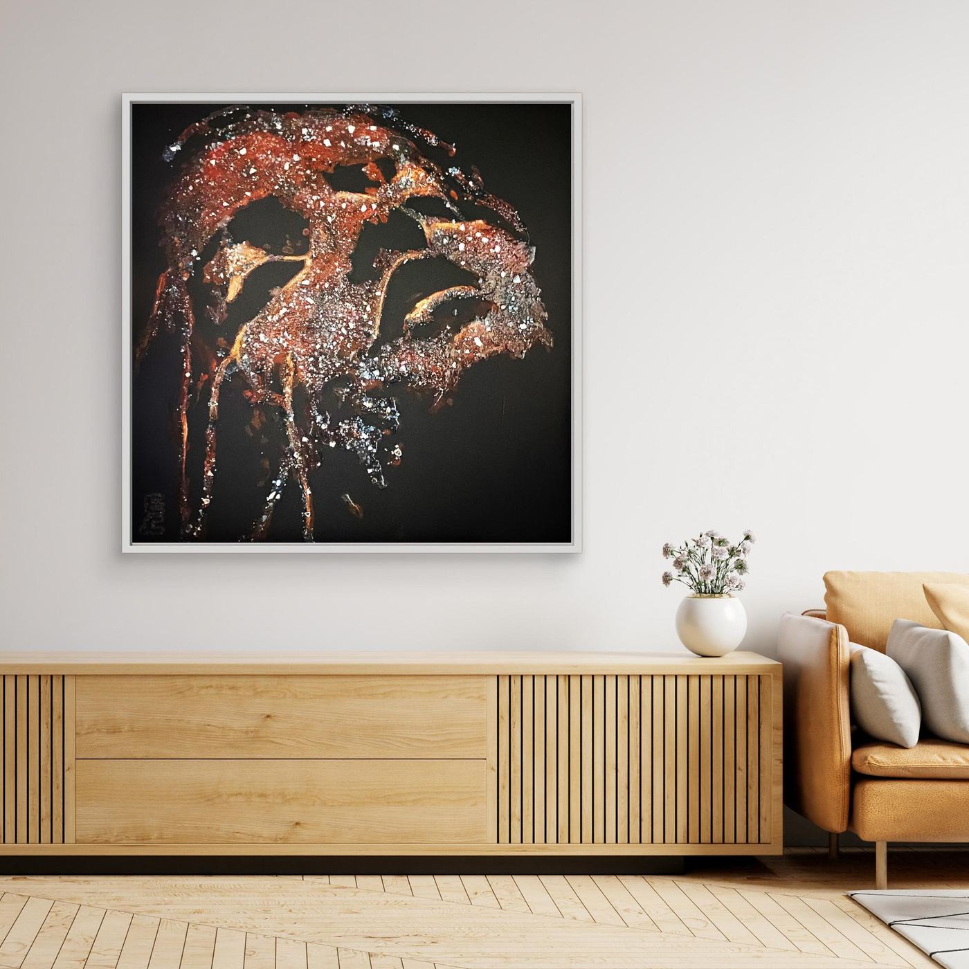 HM-ART1528- Your Crimson Rust mask only weeps in the dark