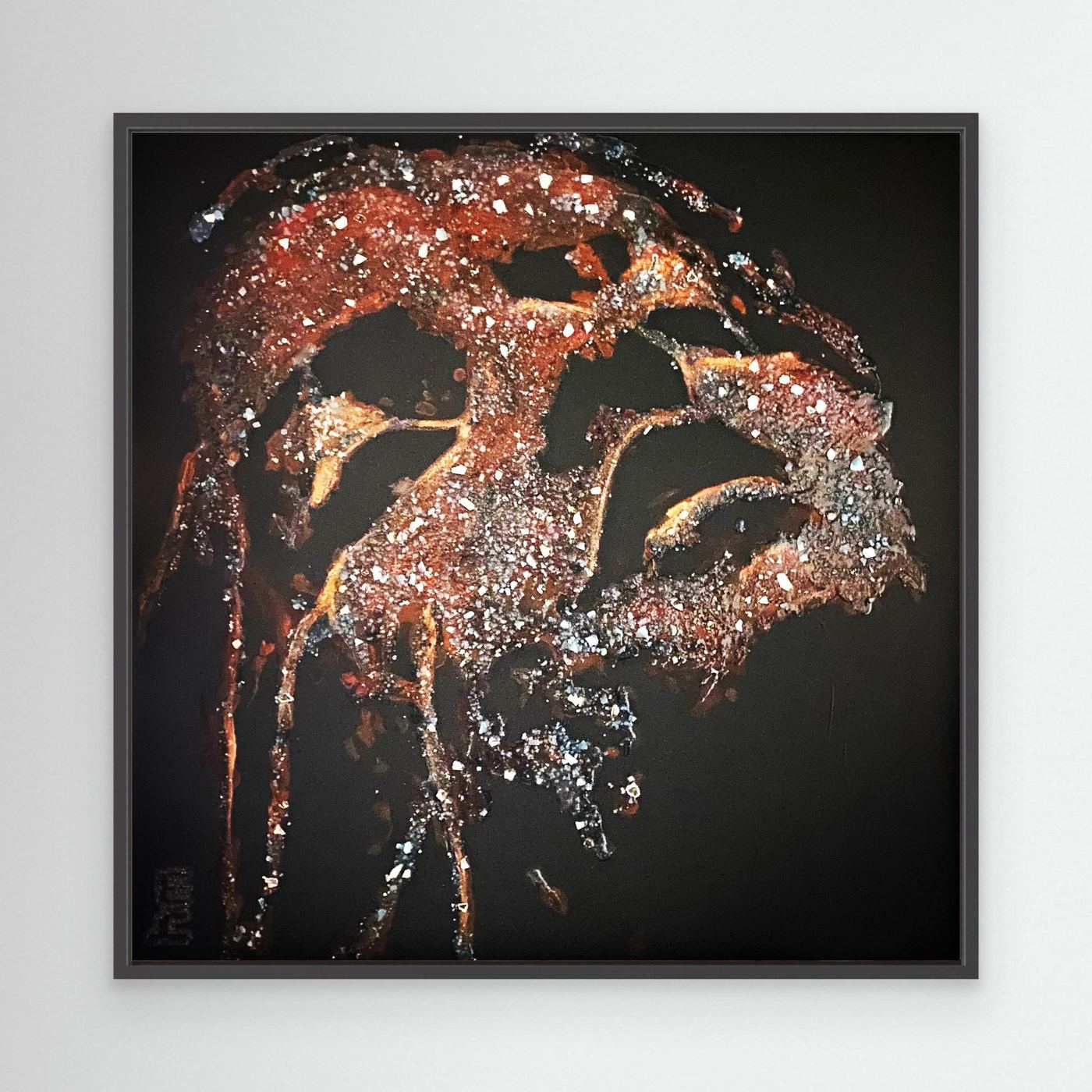 HM-ART1528- Your Crimson Rust mask only weeps in the dark
