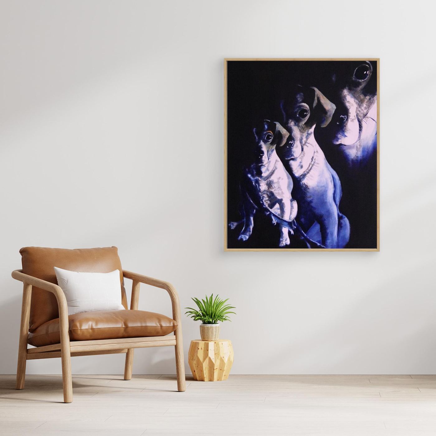 HM-ART1058- Golden Boy in Prussian Blue