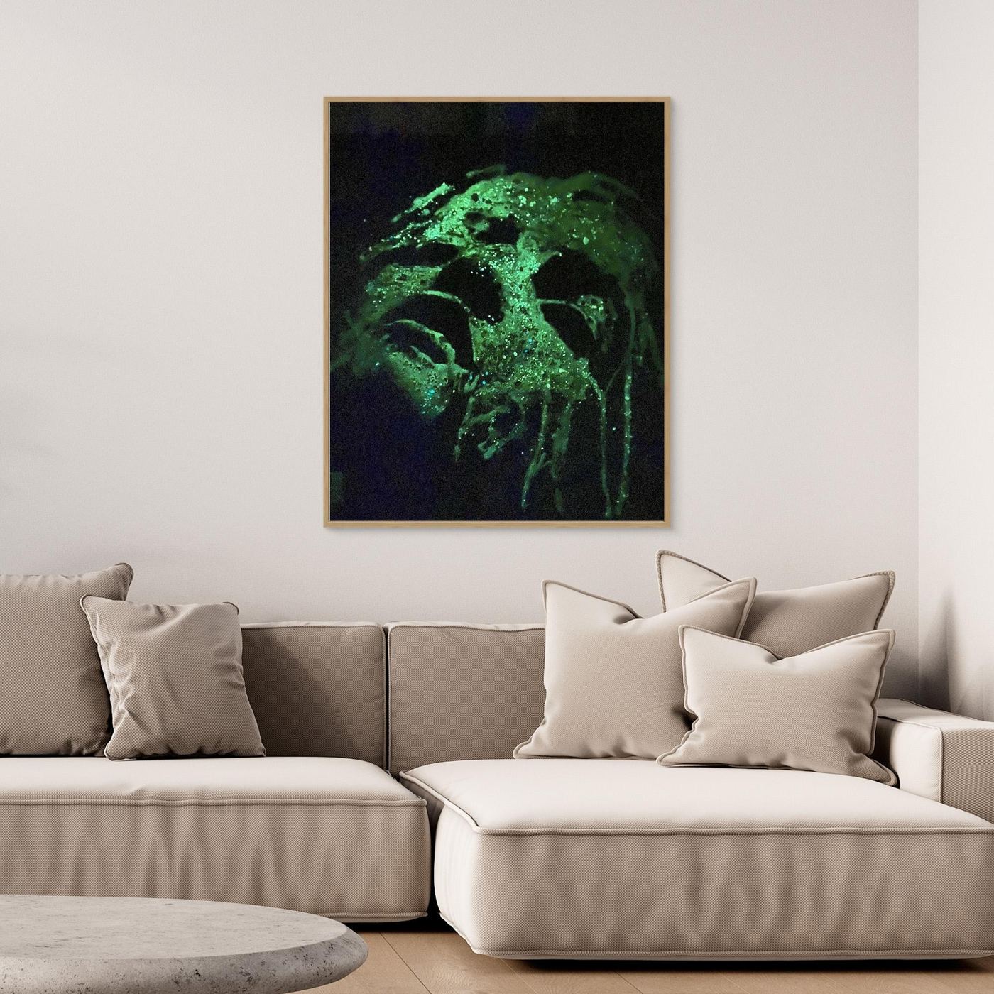 HM-ART1527A- Your fluorescent mask only weeps in the dark- Fluorescent version