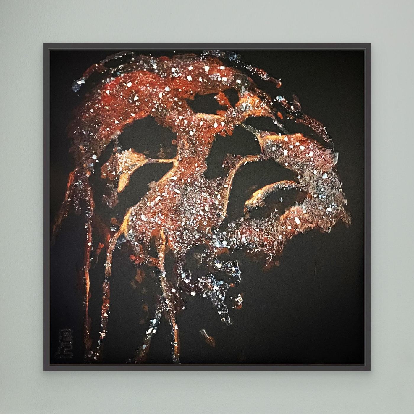 HM-ART1528- Your Crimson Rust mask only weeps in the dark