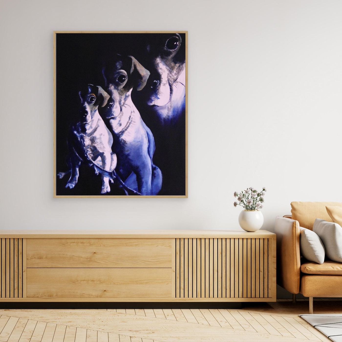 HM-ART1058- Golden Boy in Prussian Blue