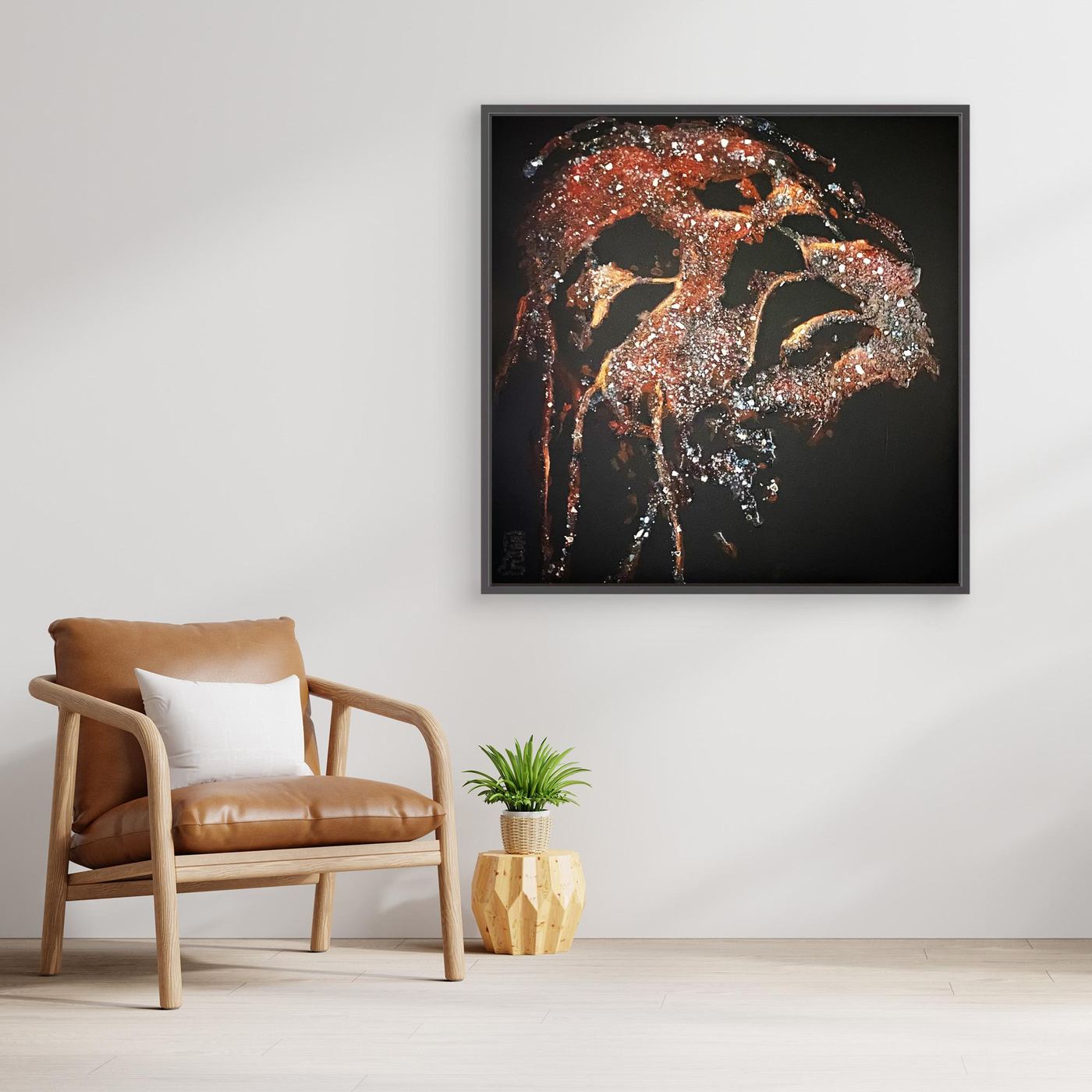 HM-ART1528- Your Crimson Rust mask only weeps in the dark