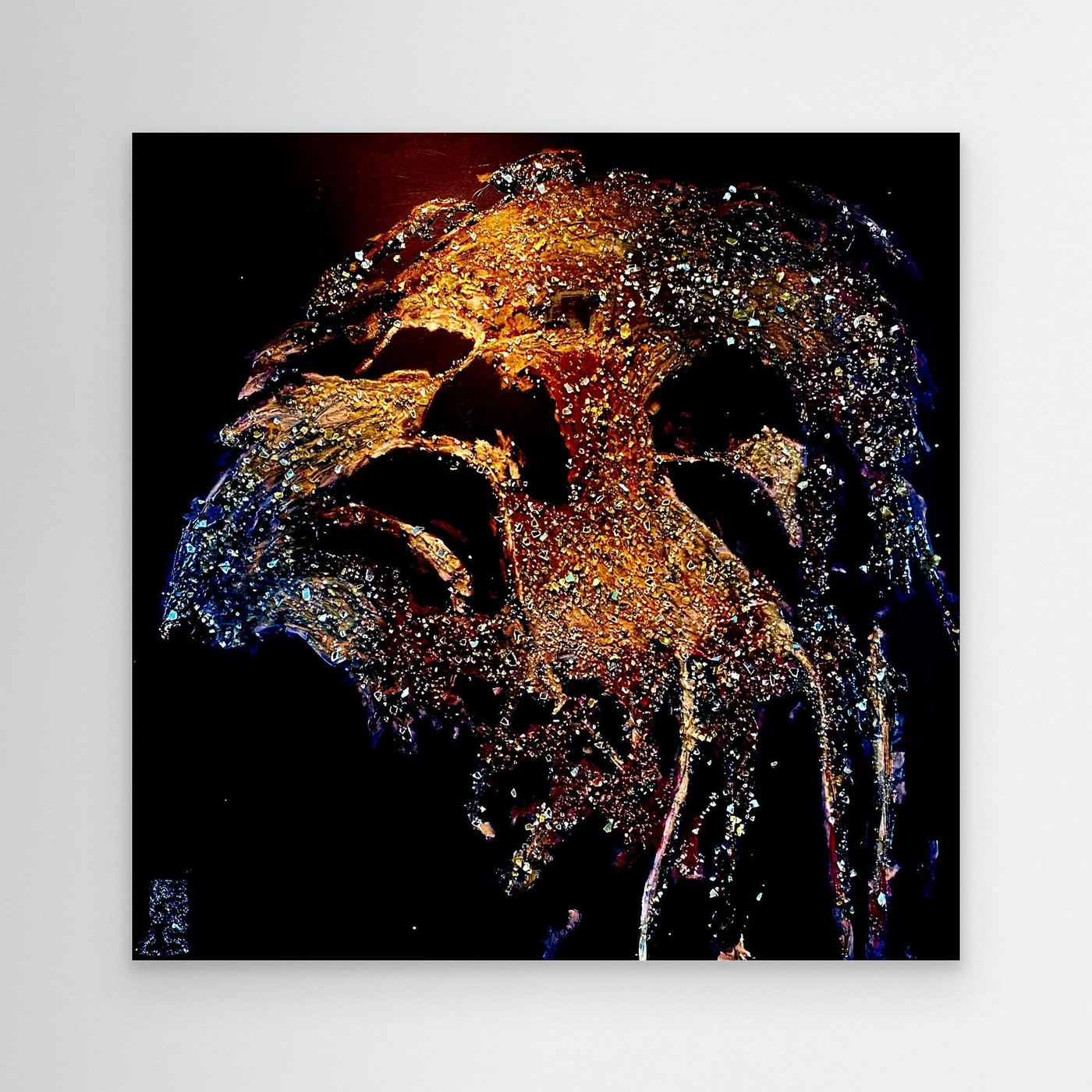 HM-ART1529A- Your Ember Violet mask only weeps in the dark