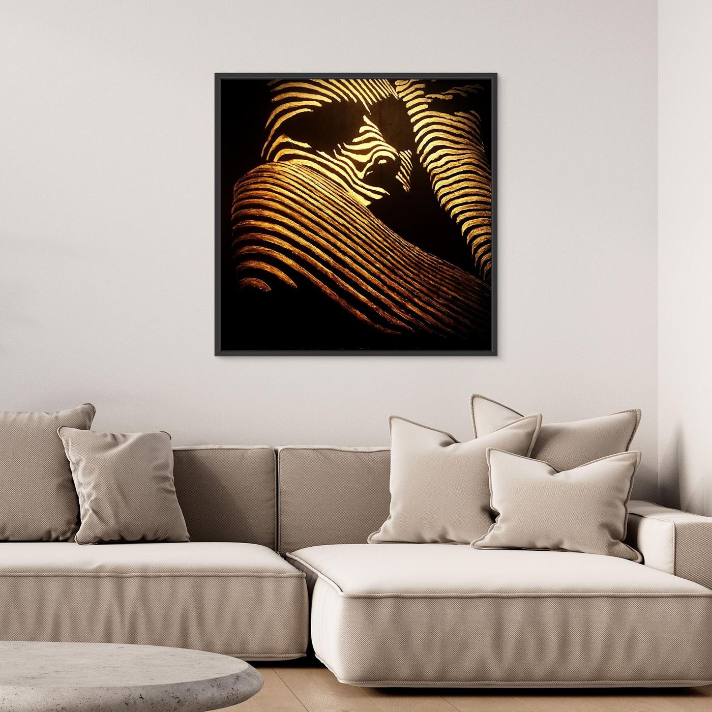 HM-ART1540- Your mask reveals the hidden truth- Gold
