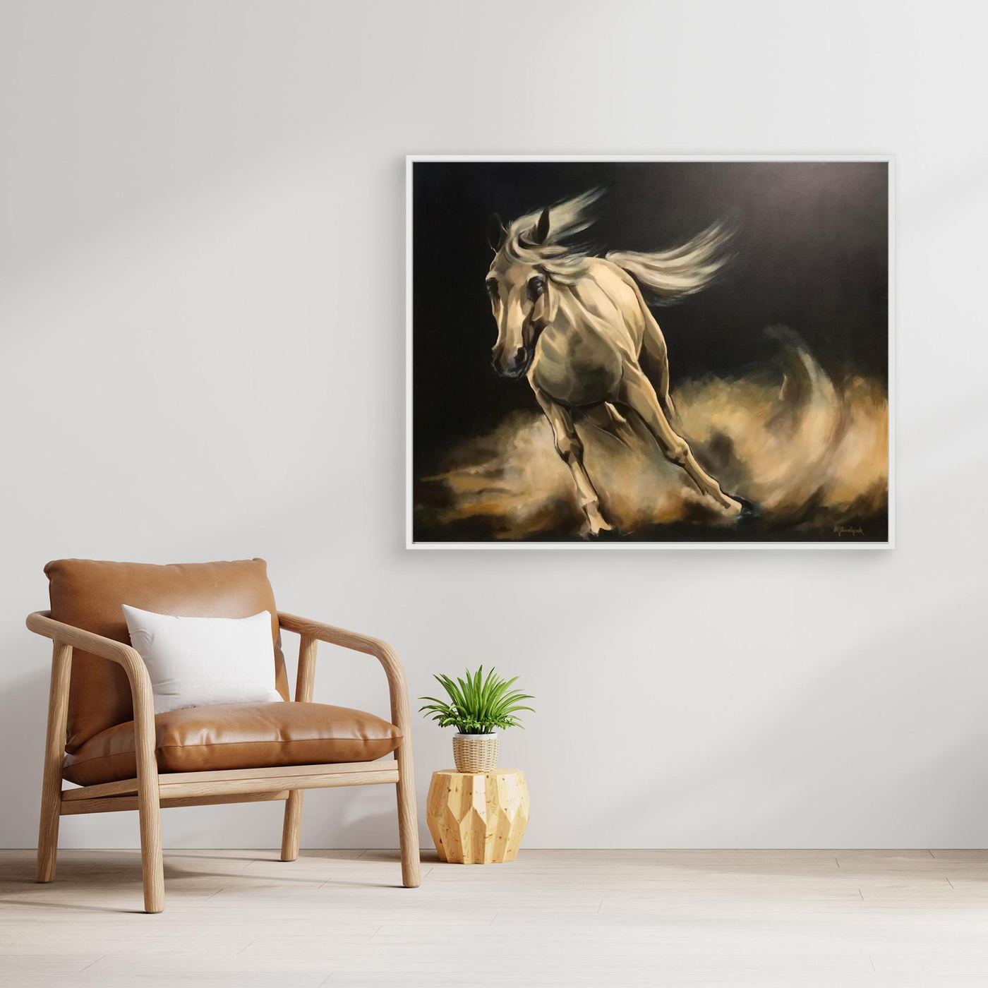 HM-ART1160- Horse running wild