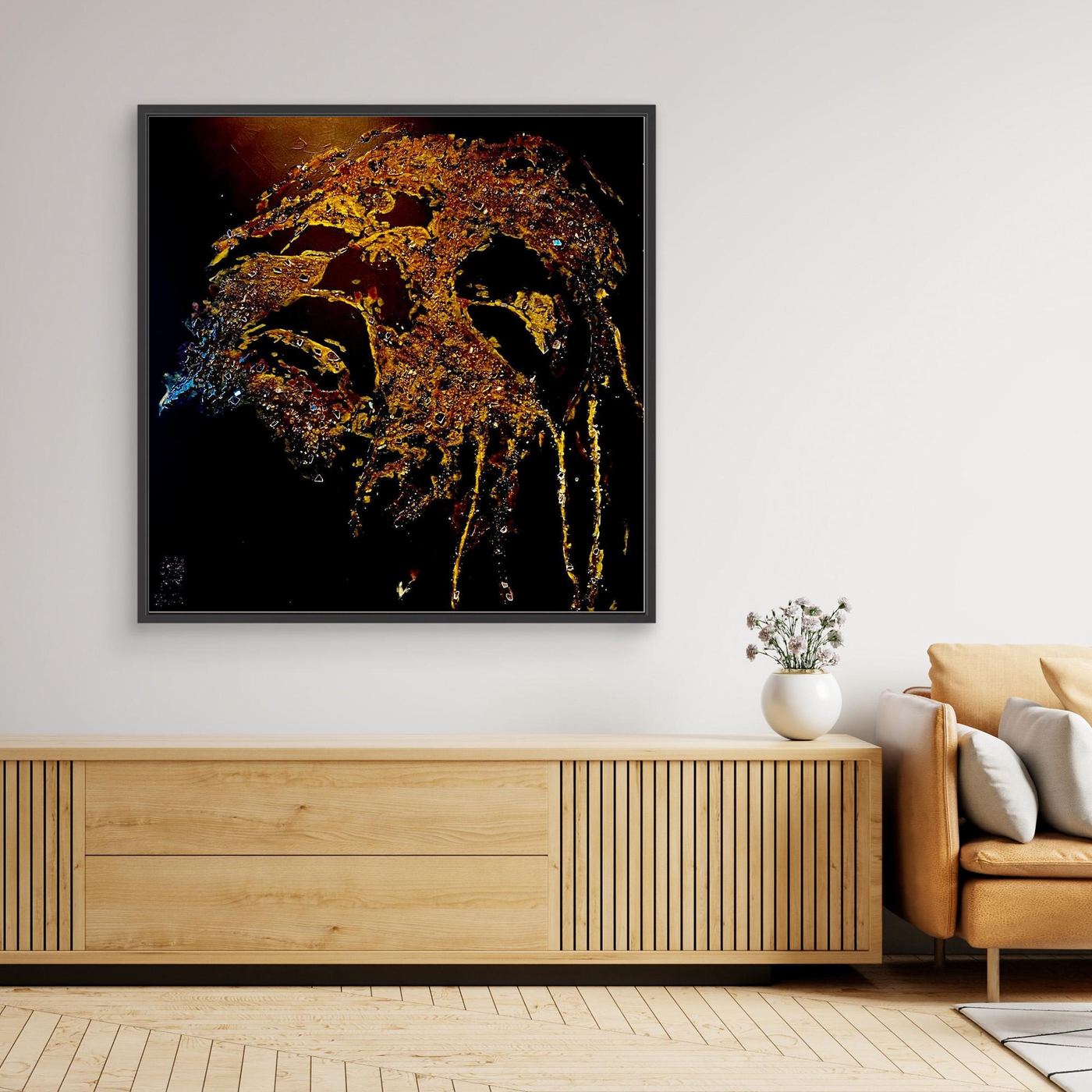 HM-ART1527- Your Oxide Gold mask only weeps in the dark