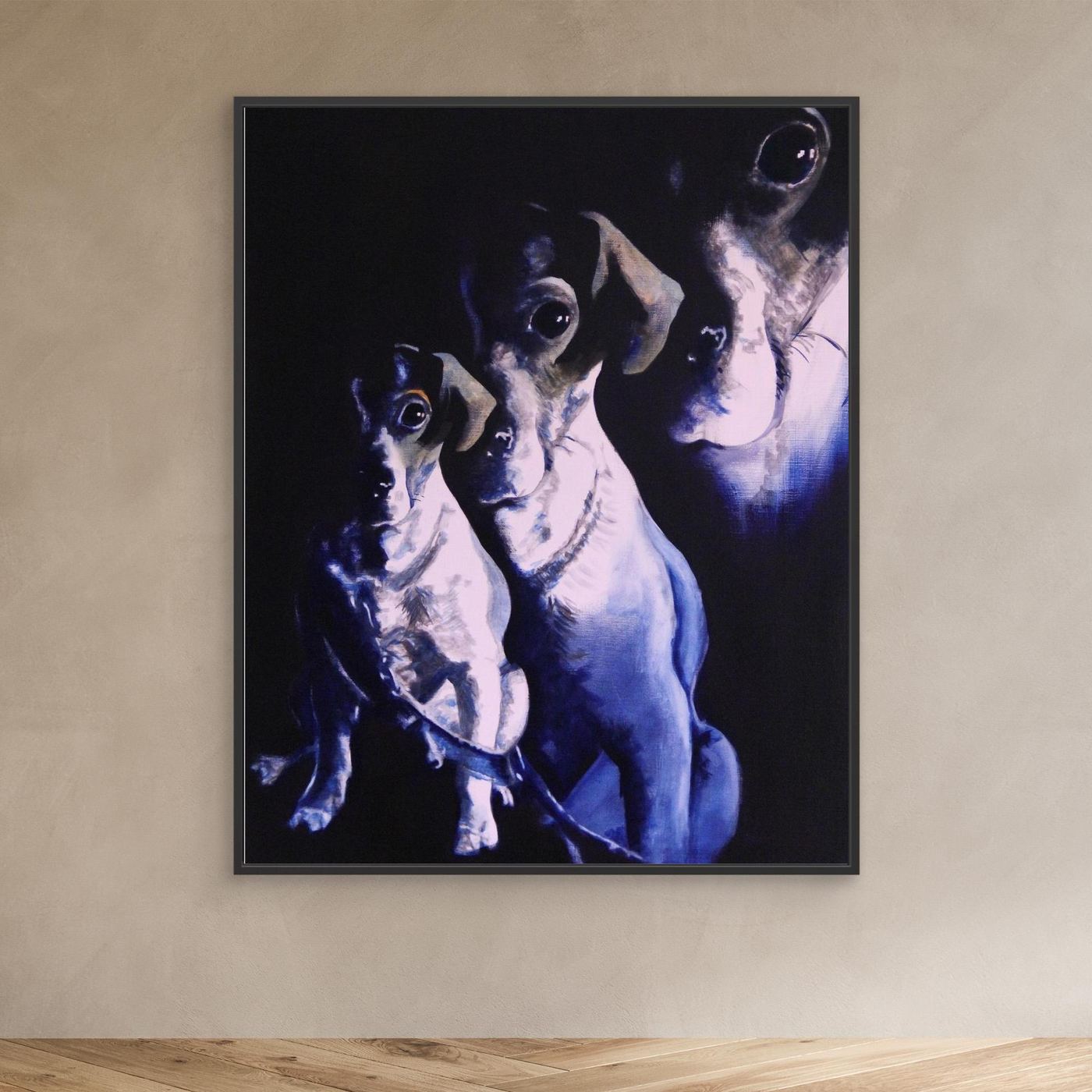 HM-ART1058- Golden Boy in Prussian Blue