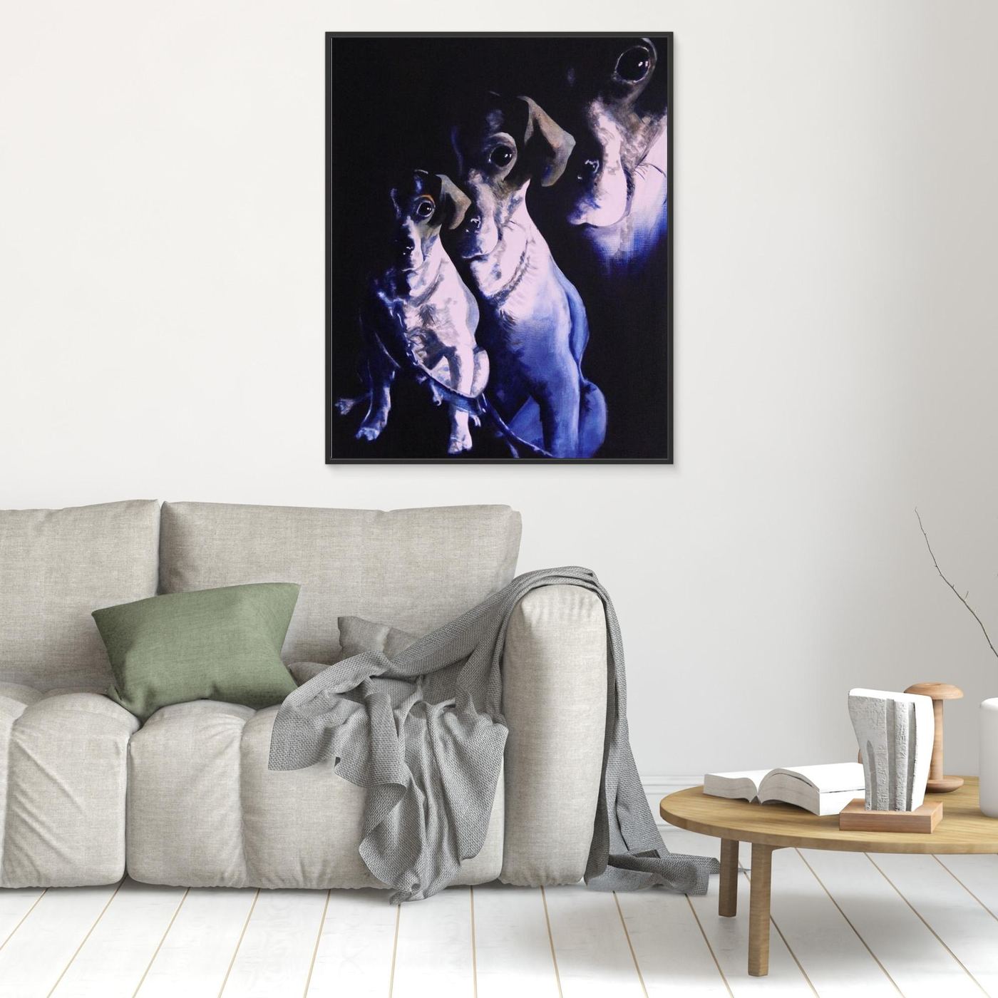 HM-ART1058- Golden Boy in Prussian Blue