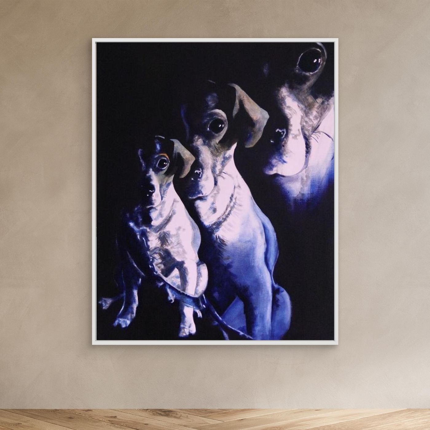 HM-ART1058- Golden Boy in Prussian Blue