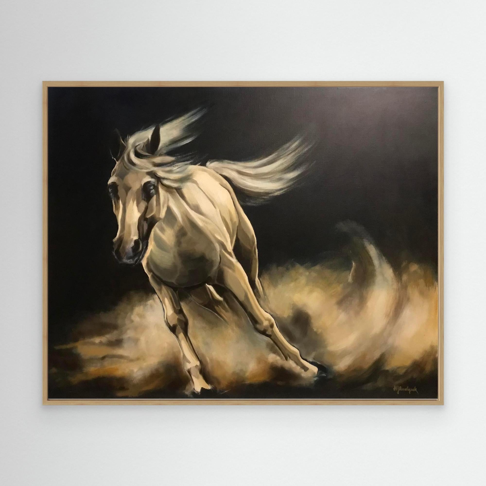 HM-ART1160- Horse running wild