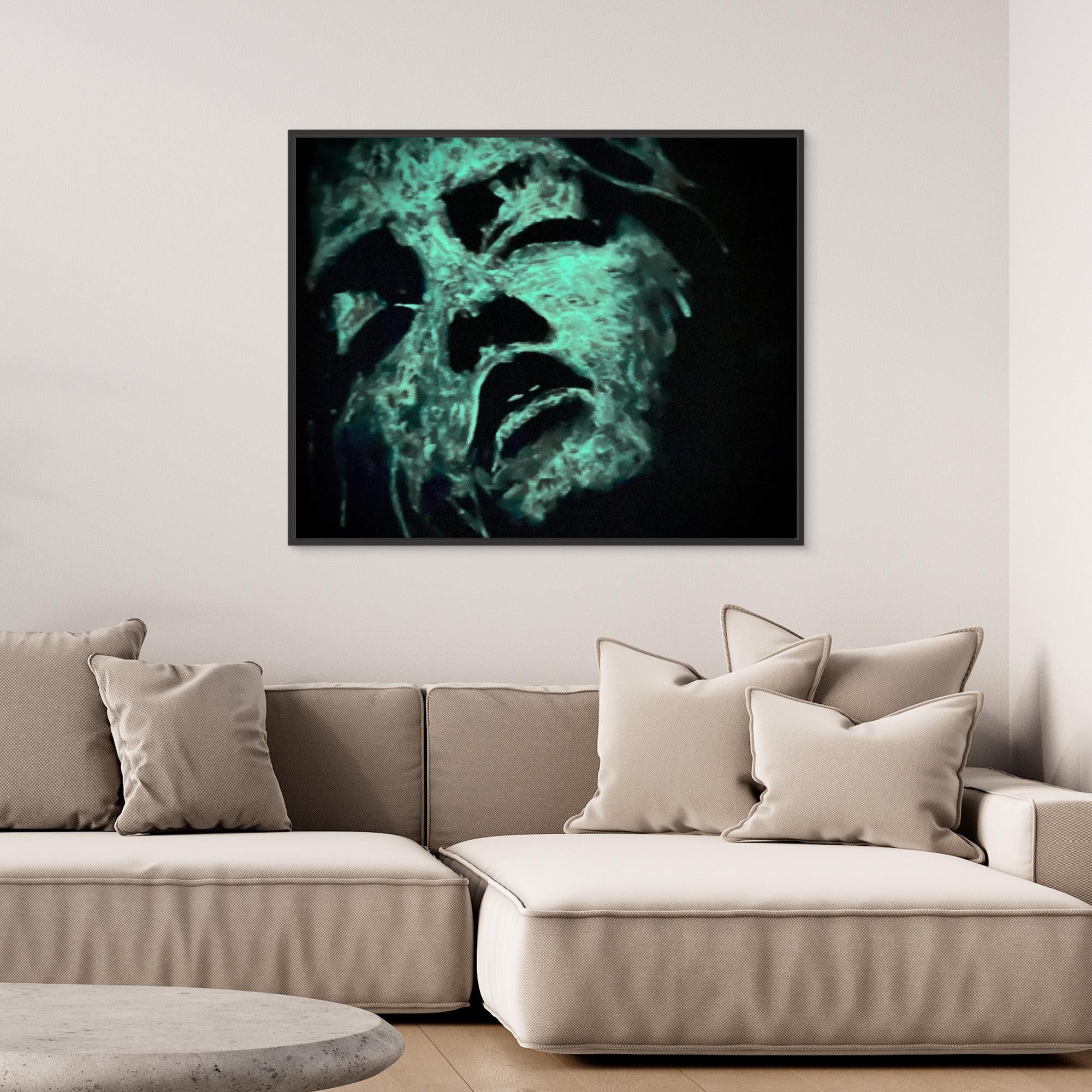 HM-ART1542A- Blue in the shadow- Fluorescent