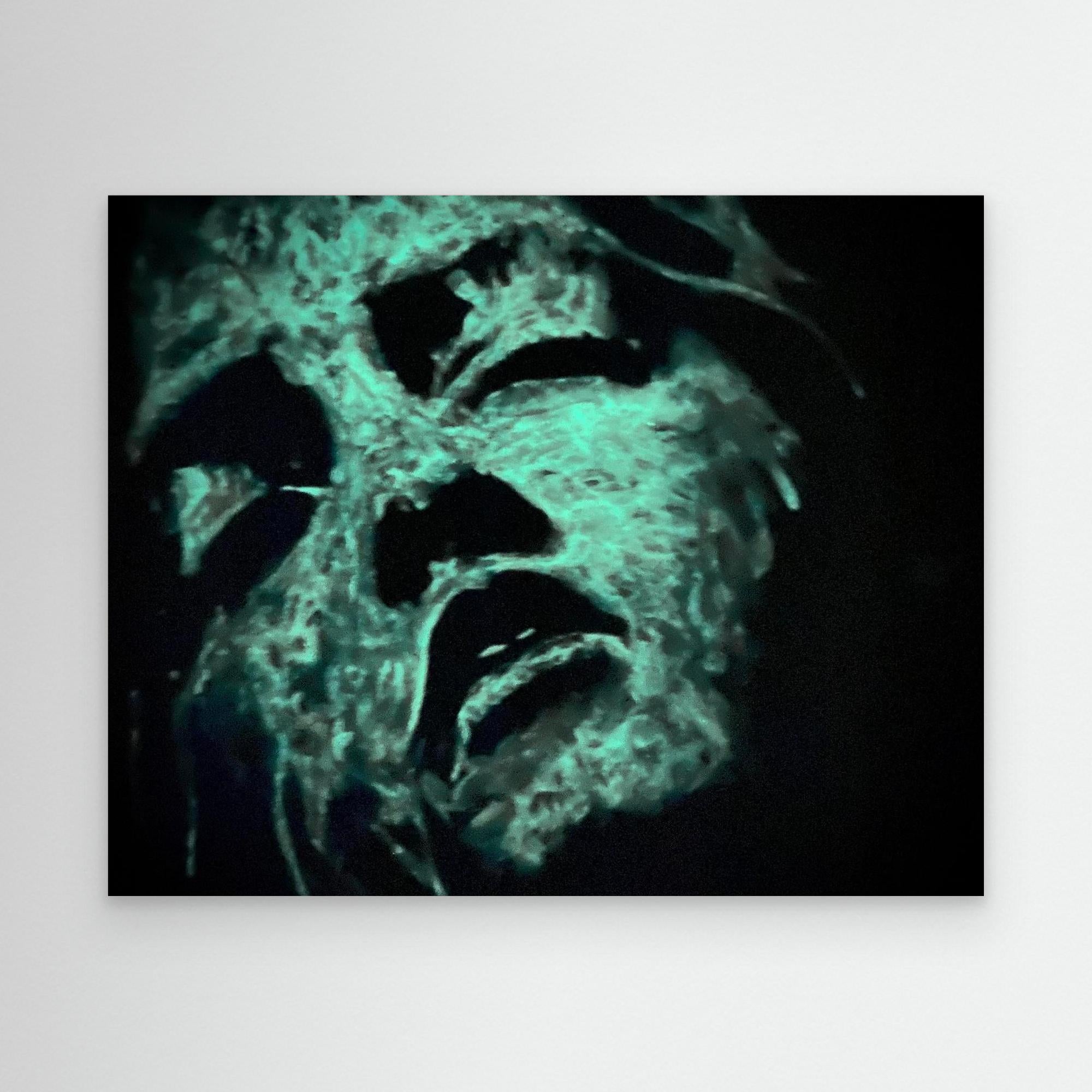 HM-ART1542A- Blue in the shadow- Fluorescent